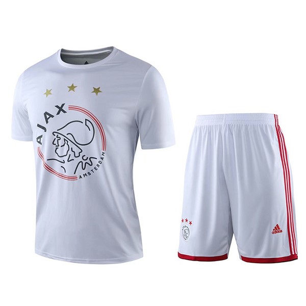 Camiseta de Entrenamiento Ajax Conjunto Completo 2019 2020 Blanco